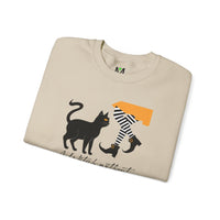 Load image into Gallery viewer, Halloween Black Cat Unisex Crewneck Sweatshirt - Southern Witch Vibes
