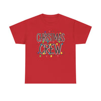 Load image into Gallery viewer, Christmas Crew T‑Shirt – Festive Holiday Tee with Colorful Christmas Lights