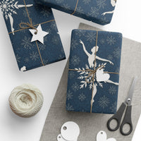 Load image into Gallery viewer, Wrapping Papers - Nutcracker Ballet Snowflake Vintage Christmas Design