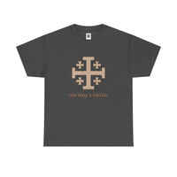 Load image into Gallery viewer, Christian Cross T‑Shirt — "His Way's Better" Inspirational Faith Tee
