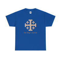 Load image into Gallery viewer, Christian Cross T‑Shirt — "His Way's Better" Inspirational Faith Tee