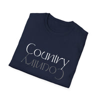 Load image into Gallery viewer, Country Reflection T-Shirt — Mirrored Typography Country Music Tee