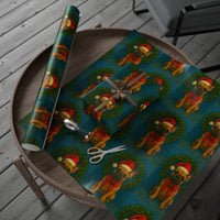 Load image into Gallery viewer, Wrapping Paper - French Bull Dog Christmas Design