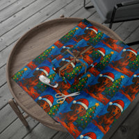 Load image into Gallery viewer, Dachshund Christmas Wrapping Paper — Cute Sausage Dog Holiday Gift Wrap