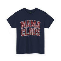 Load image into Gallery viewer, Mama Claus Plaid T-Shirt — Christmas Mom Holiday Tee