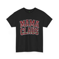 Load image into Gallery viewer, Mama Claus Plaid T-Shirt — Christmas Mom Holiday Tee