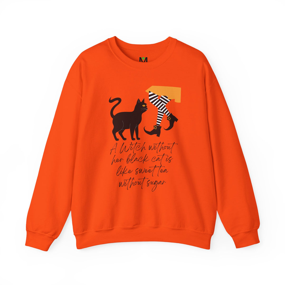 Halloween Black Cat Unisex Crewneck Sweatshirt - Southern Witch Vibes