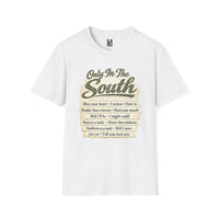 Load image into Gallery viewer, T-Shirt — "Only In The South" Graphic Tee (Bless Your Heart Phrase List)