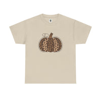 Load image into Gallery viewer, Leopard Print Tee - Whimsical Pumpkin Design
