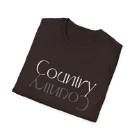 Load image into Gallery viewer, Country Reflection T-Shirt — Mirrored Typography Country Music Tee