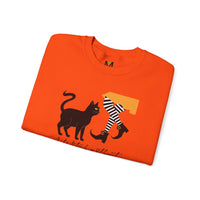 Load image into Gallery viewer, Halloween Black Cat Unisex Crewneck Sweatshirt - Southern Witch Vibes
