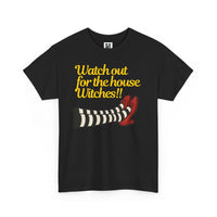 Load image into Gallery viewer, Tee Shirt with Wicked Witch of the West House Scene Design

