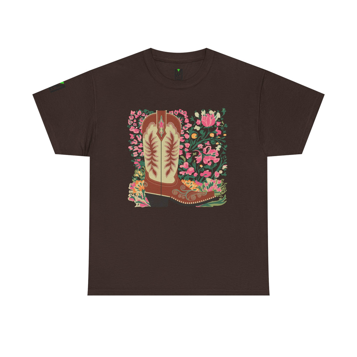 Floral Cowgirl Boot Unisex Tee - Western Style Shirt for Cowboy and Cowgirl Fans