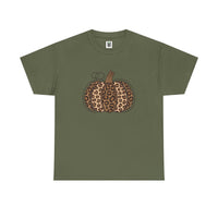 Load image into Gallery viewer, Leopard Print Tee - Whimsical Pumpkin Design
