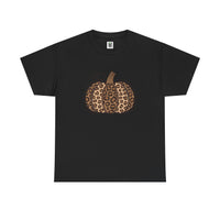 Load image into Gallery viewer, Leopard Print Tee - Whimsical Pumpkin Design
