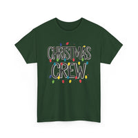 Load image into Gallery viewer, Christmas Crew T‑Shirt – Festive Holiday Tee with Colorful Christmas Lights