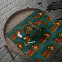 Load image into Gallery viewer, Wrapping Paper - French Bull Dog Christmas Design