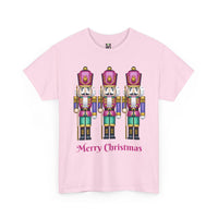 Load image into Gallery viewer, Nutcracker Christmas T-Shirt — 'Merry Christmas' Holiday Tee