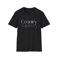 Load image into Gallery viewer, Country Reflection T-Shirt — Mirrored Typography Country Music Tee