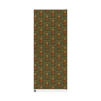 Load image into Gallery viewer, Vintage Santa Claus Christmas Wrapping Paper in the style of William Morris