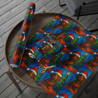 Load image into Gallery viewer, Dachshund Christmas Wrapping Paper — Cute Sausage Dog Holiday Gift Wrap