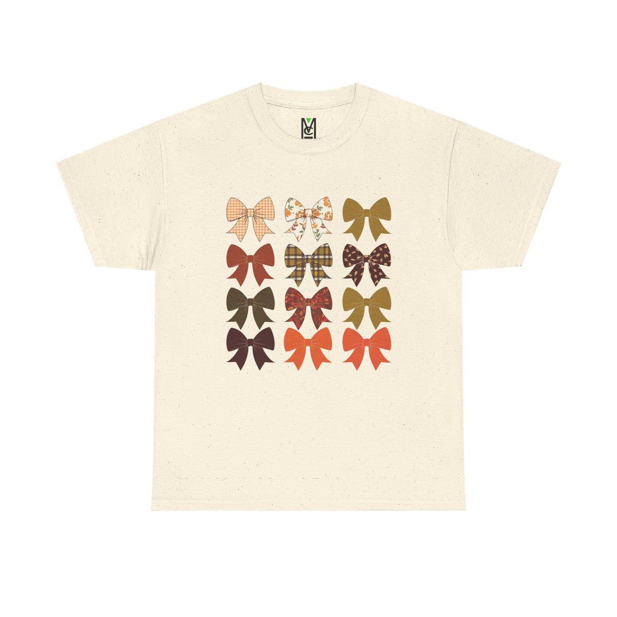 Fall-Inspired Bow Graphic Tee, Unisex Cotton T-Shirt, Autumn Fashion, Gift for Her, Casual Wear, Halloween Style