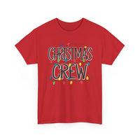 Load image into Gallery viewer, Christmas Crew T‑Shirt – Festive Holiday Tee with Colorful Christmas Lights