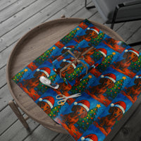 Load image into Gallery viewer, Dachshund Christmas Wrapping Paper — Cute Sausage Dog Holiday Gift Wrap