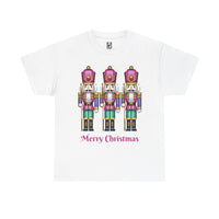 Load image into Gallery viewer, Nutcracker Christmas T-Shirt — 'Merry Christmas' Holiday Tee