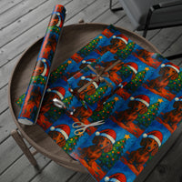 Load image into Gallery viewer, Dachshund Christmas Wrapping Paper — Cute Sausage Dog Holiday Gift Wrap