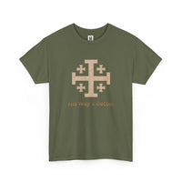 Load image into Gallery viewer, Christian Cross T‑Shirt — "His Way's Better" Inspirational Faith Tee
