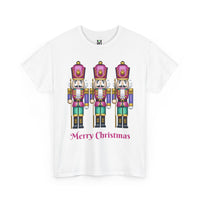 Load image into Gallery viewer, Nutcracker Christmas T-Shirt — 'Merry Christmas' Holiday Tee