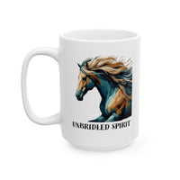 Load image into Gallery viewer, Mug Unbridled Horse Fast as the Wind 11oz/15oz Ceramic
