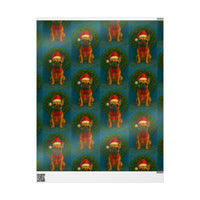 Load image into Gallery viewer, Wrapping Paper - French Bull Dog Christmas Design