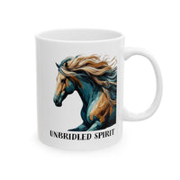Load image into Gallery viewer, Mug Unbridled Horse Fast as the Wind 11oz/15oz Ceramic
