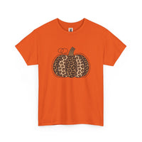 Load image into Gallery viewer, Leopard Print Tee - Whimsical Pumpkin Design
