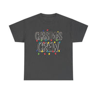 Load image into Gallery viewer, Christmas Crew T‑Shirt – Festive Holiday Tee with Colorful Christmas Lights