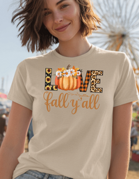 Load image into Gallery viewer, Fall Y&#39;all Unisex Tee - Love Fall Season T-Shirt
