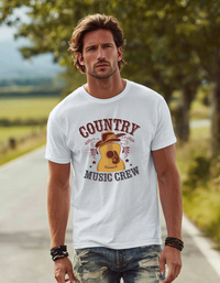 Load image into Gallery viewer, Country Music Crew Heavyweight Cotton T-Shirt – Classic Durable Fit
